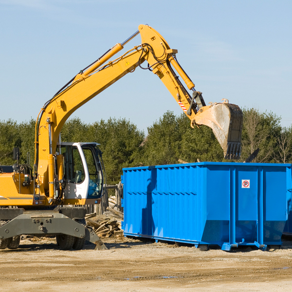 can i choose the location where the residential dumpster will be placed in Mount Auburn Iowa